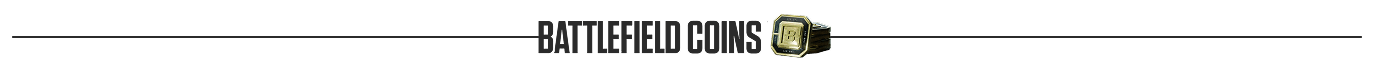 Page divider with the Battlefield coin logo in the center