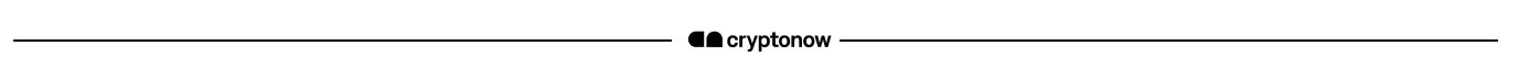 Page divider with the Cryptonow logo in the center