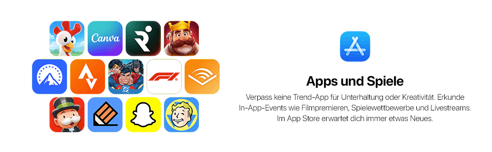 Apple app and games banner