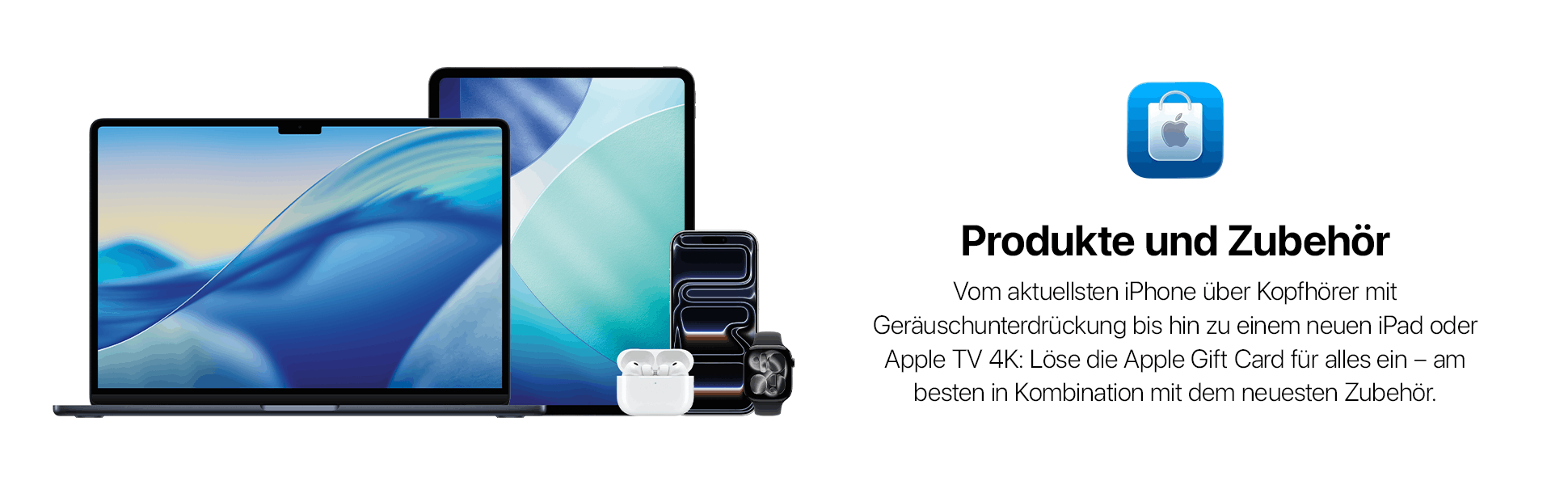 Apple products and accessories banner