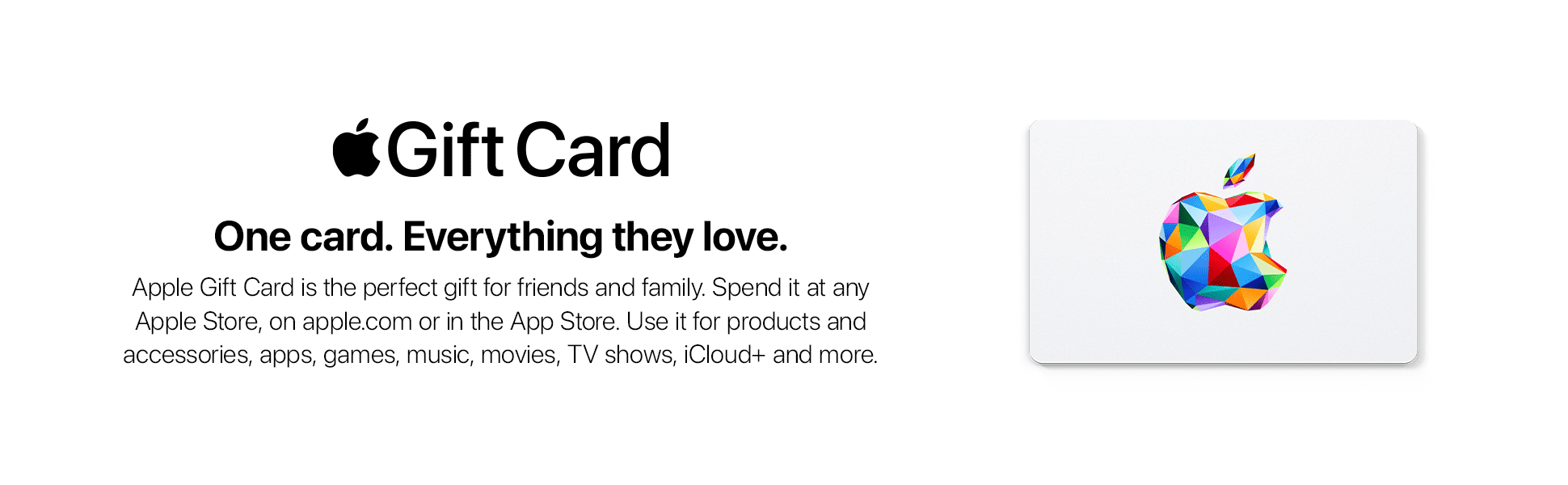 Apple gift card intro banner