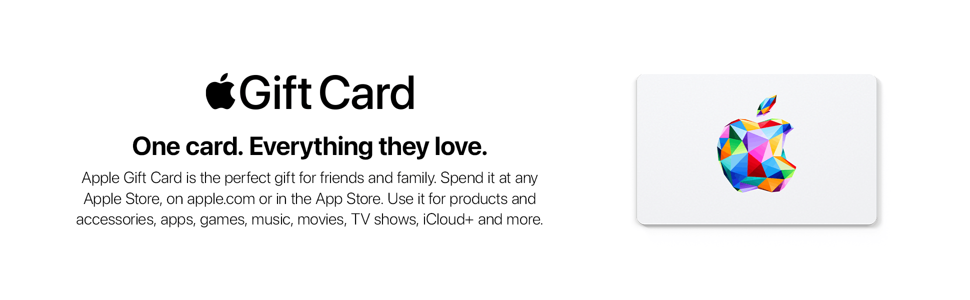 Apple gift card intro banner