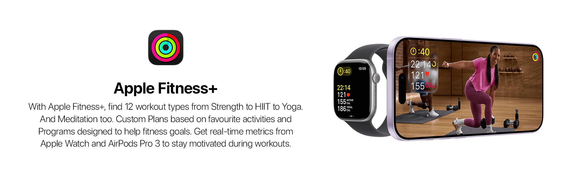 Apple fitness banner