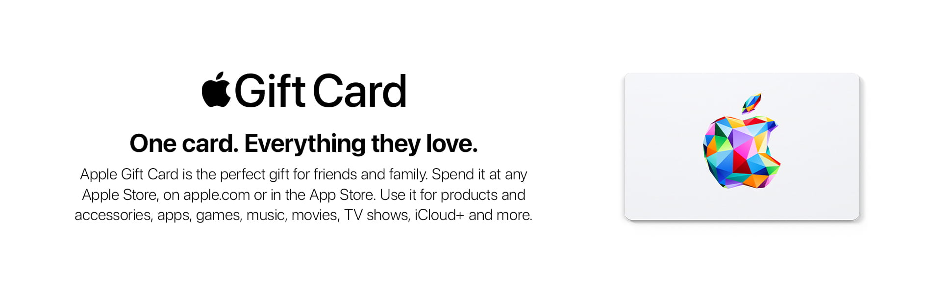 Apple gift card intro banner