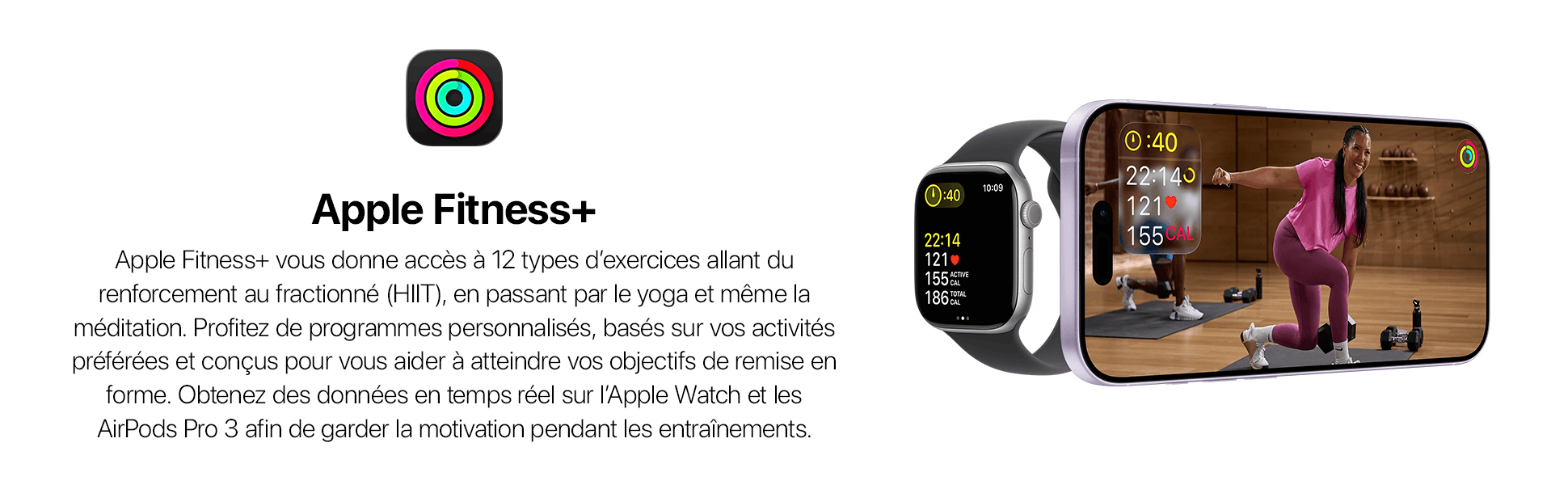 Apple fitness banner