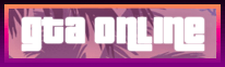 Menu button with the words "GTA online" in the center