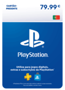 Cartão PlayStation Store 79.99 Euros - PT