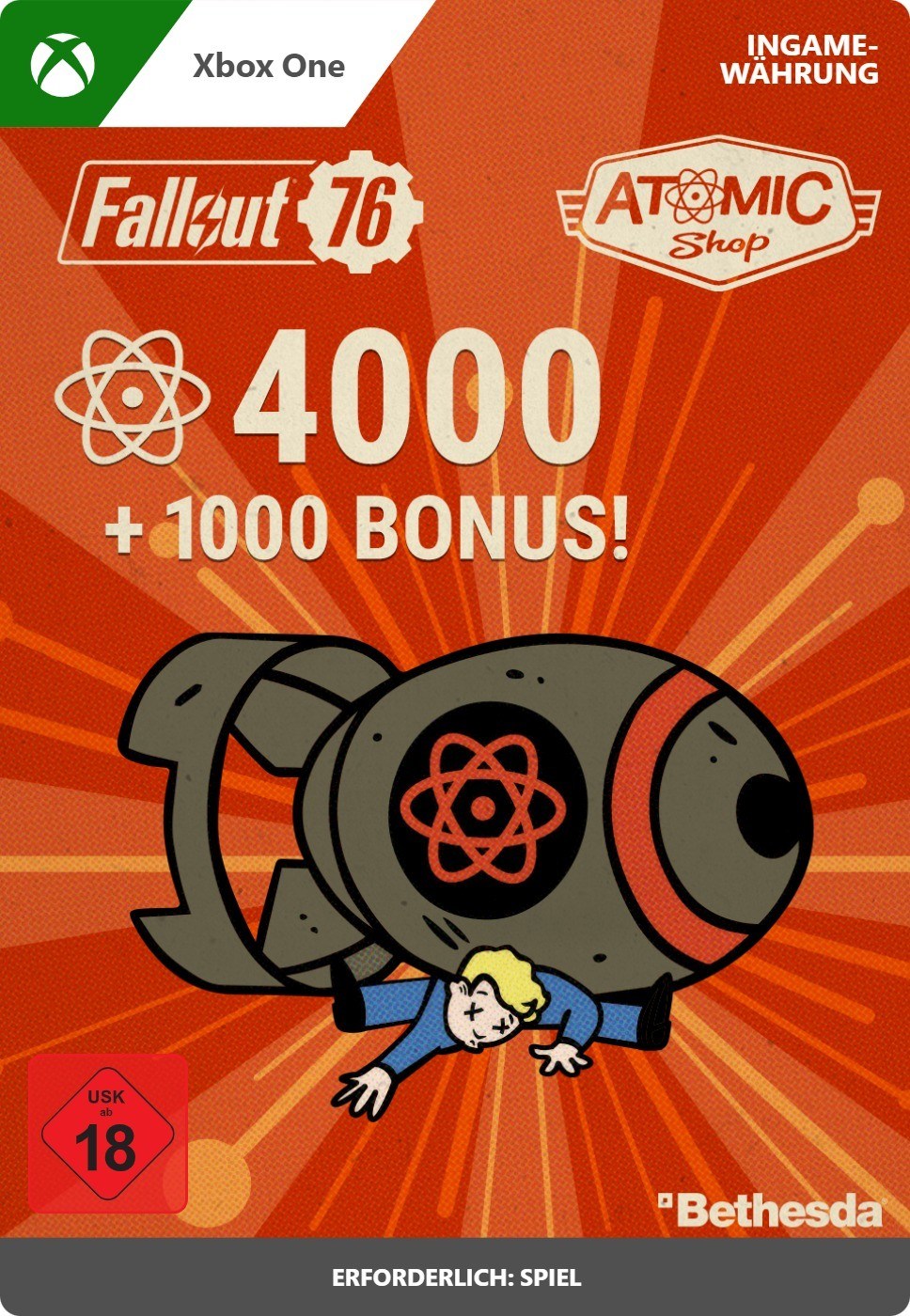 4000 (+1000 als Bonus) Atome - Fallout 76
