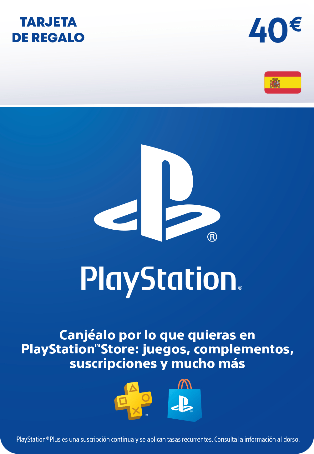 Tarjeta PlayStation 40€ | Tarjeta PSN
