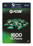1600 pontos EA FC 26 (cartão-presente Steam) - PT