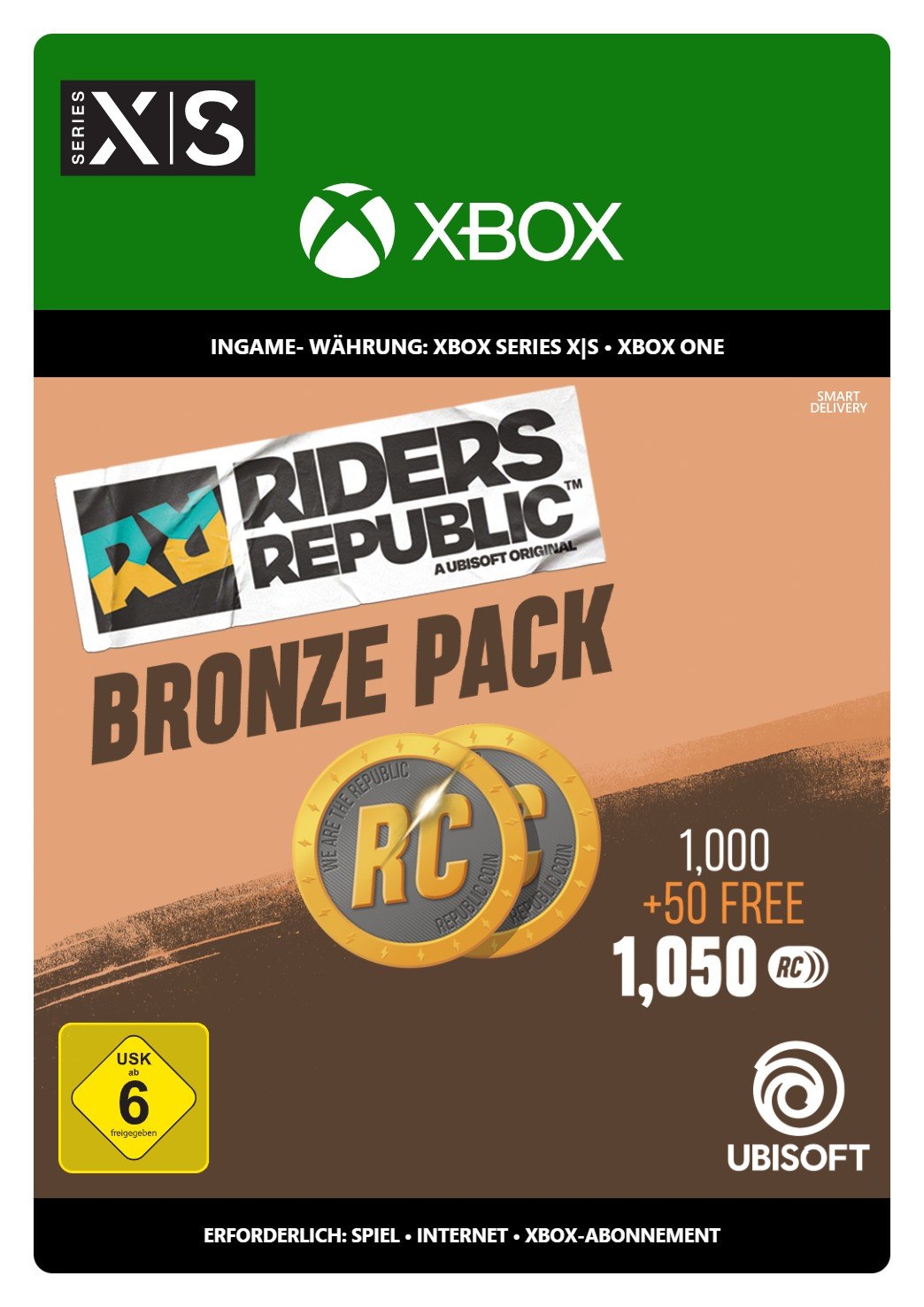 Riders Republic Coins  Bronzepaket  1050 Credits