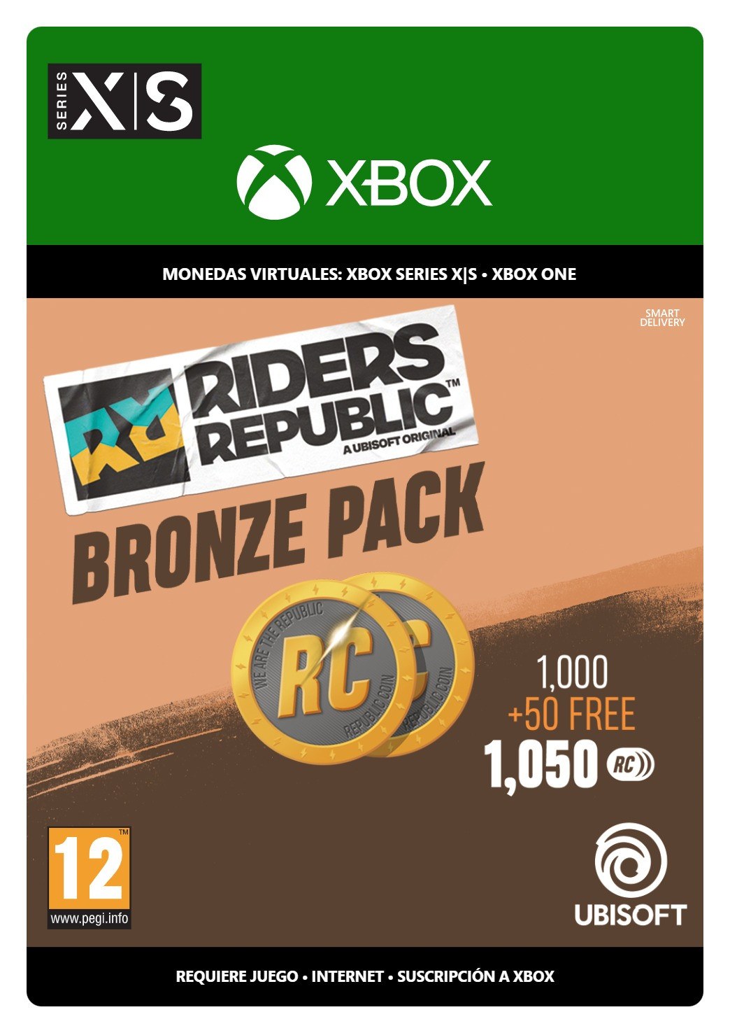 Pack Bronce de monedas de Riders Republic - 1050 créditos