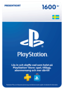 PlayStation Store-presentkort 1600 kr - SE