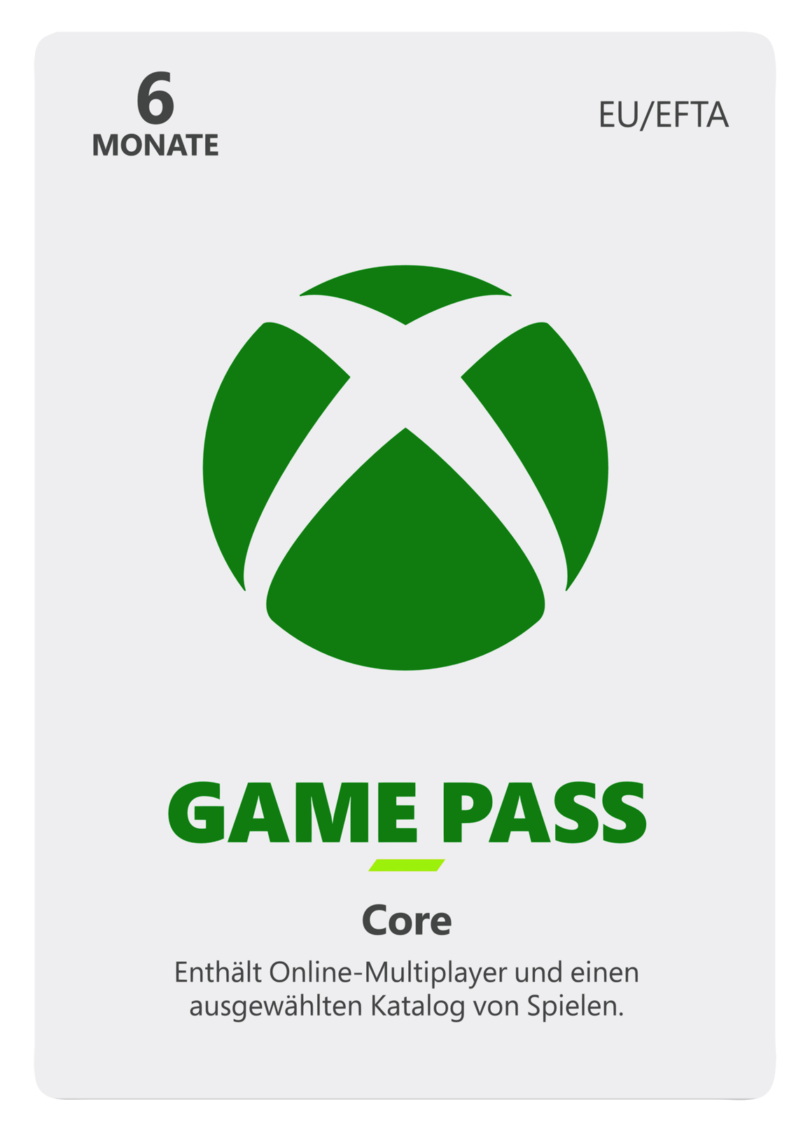 Xbox Game Pass Core 6 Monate