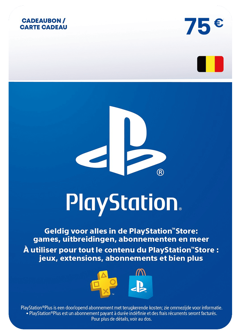 Carte PlayStation Store 75 euros
