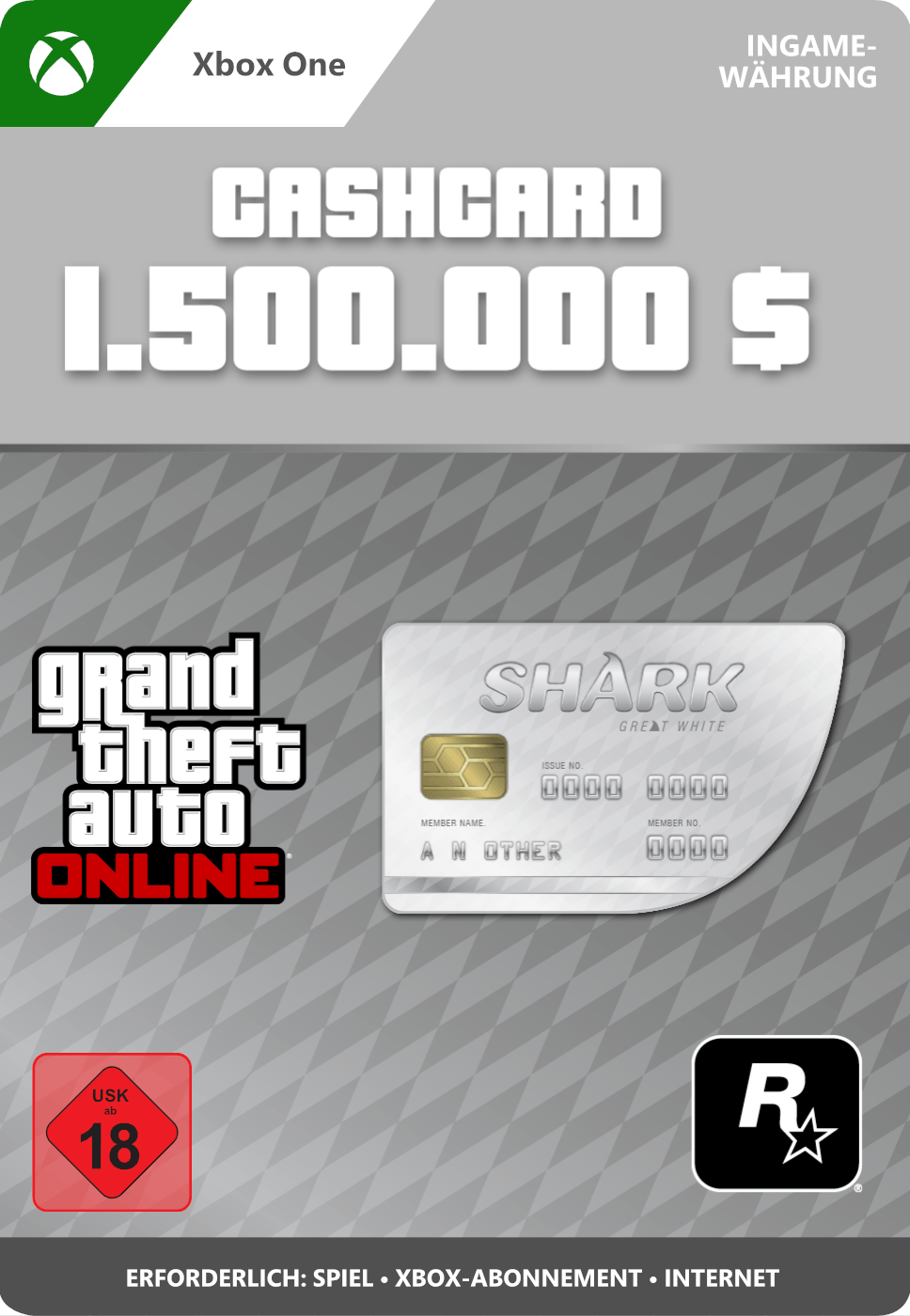 Great White Shark Card GTA Online (Xbox One)