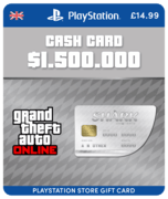 Great White Shark Card GTA Online (PSN Gift Card) - GB