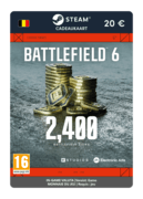 2 400 Battlefield Coins (Carte cadeau Steam) - BE