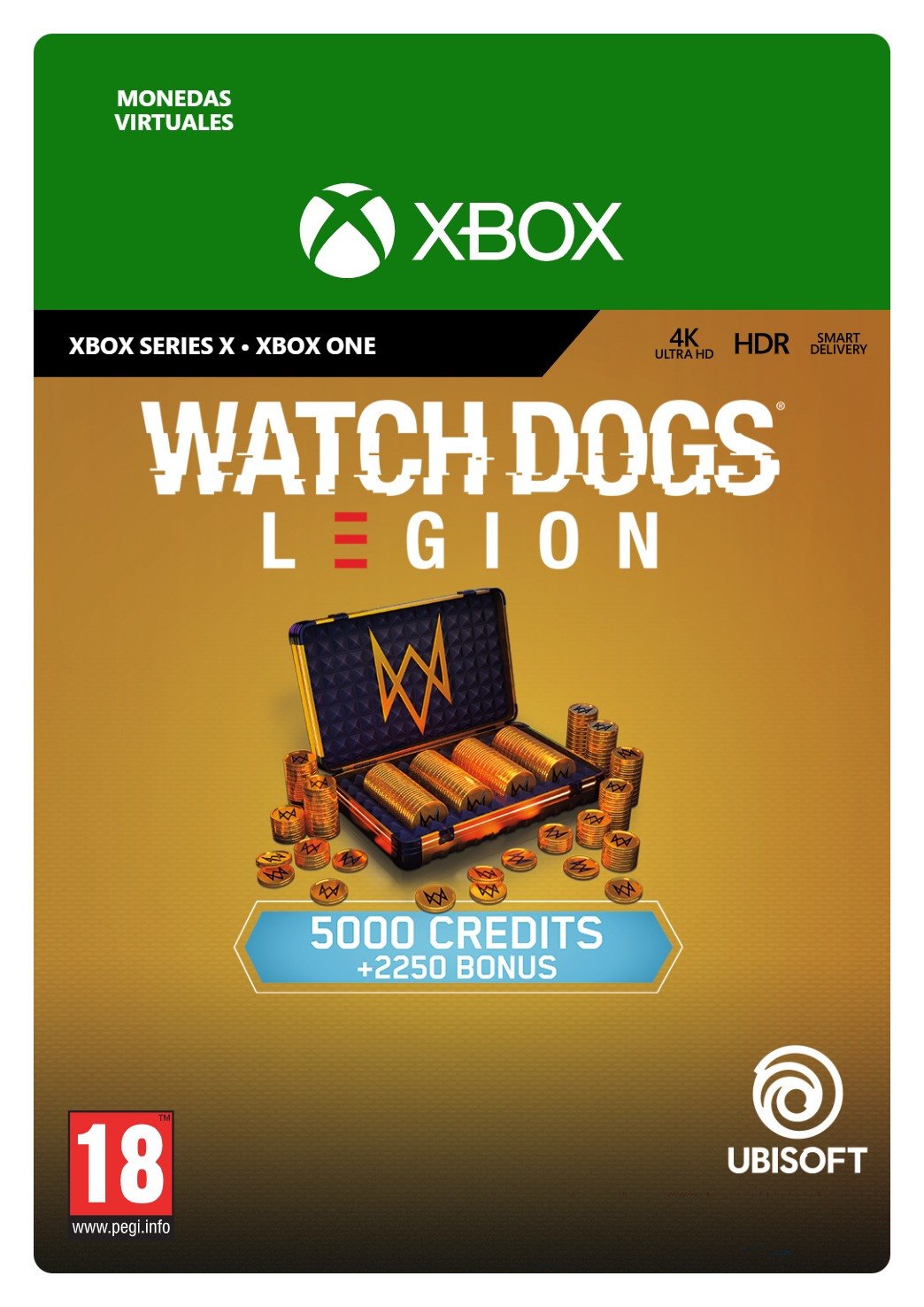 Paquete de créditos de Watch Dogs: Legion (7250 créditos)