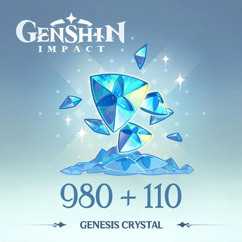 Genshin Impact 980+110 Genesis Crystals