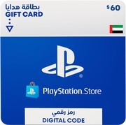 بطاقة PlayStation Store ‏60 دولارًا