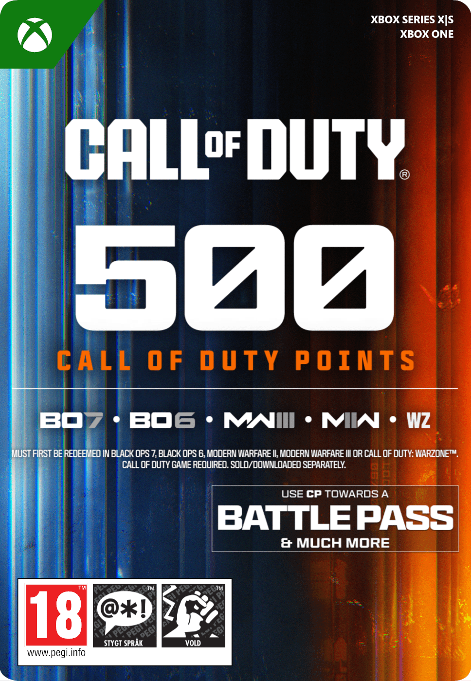 500 CALL OF DUTY POINTS