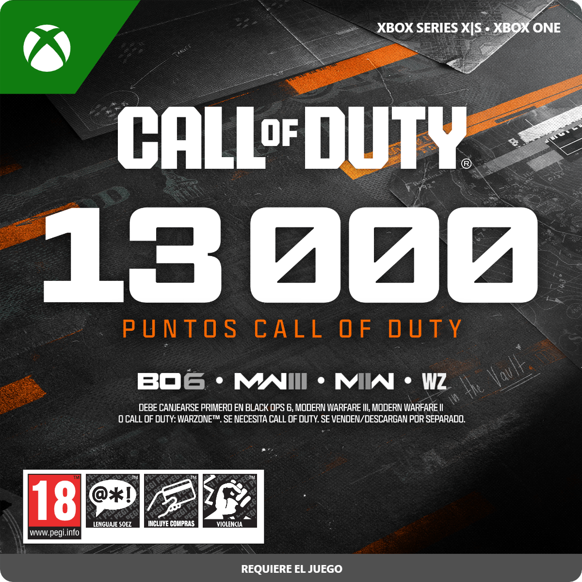 13.000 PUNTOS CALL OF DUTY