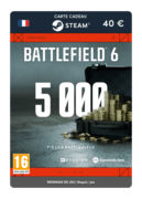 5 000 Battlefield Coins (Carte cadeau Steam) - FR