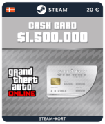 Great White Shark Card GTA Online (Steam-gavekort) - DK
