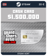 Great White Shark Card GTA Online (Steam Gift Card) - NO