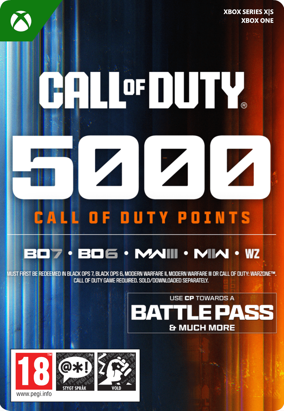 5000 CALL OF DUTY POINTS