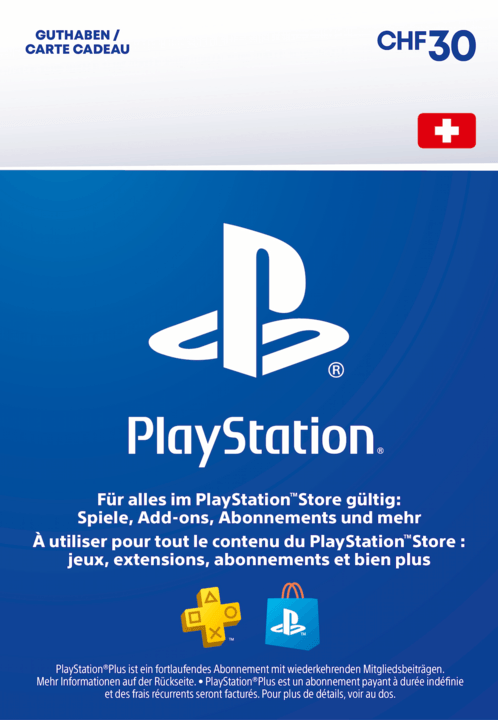 PlayStation Store Card CHF 30