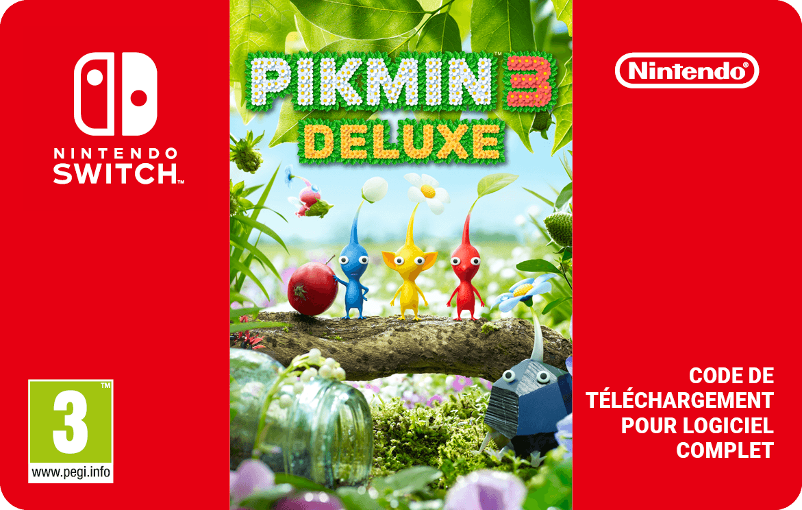 Code de t&eacute;l&eacute;chargement Pikmin 3 Nintendo Switch