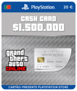 Great White Shark Card GTA Online (PSN Gift Card) - PT