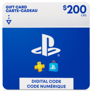 Carte PlayStation Store $200 - CA