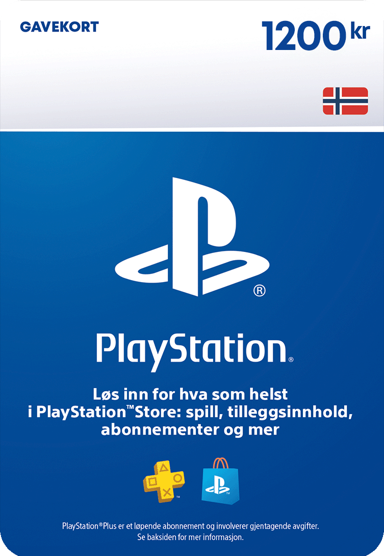 PlayStation Store gavekort 1200 kr