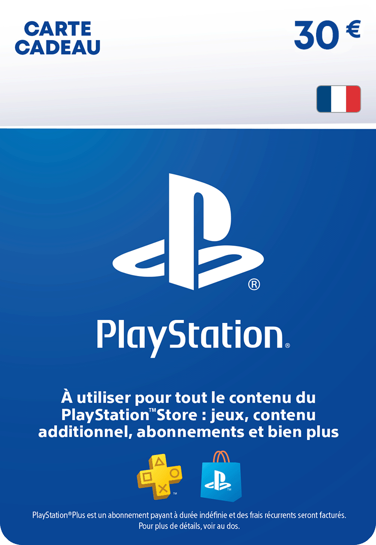 Carte PlayStation Store 30 € – PSN Gift Card