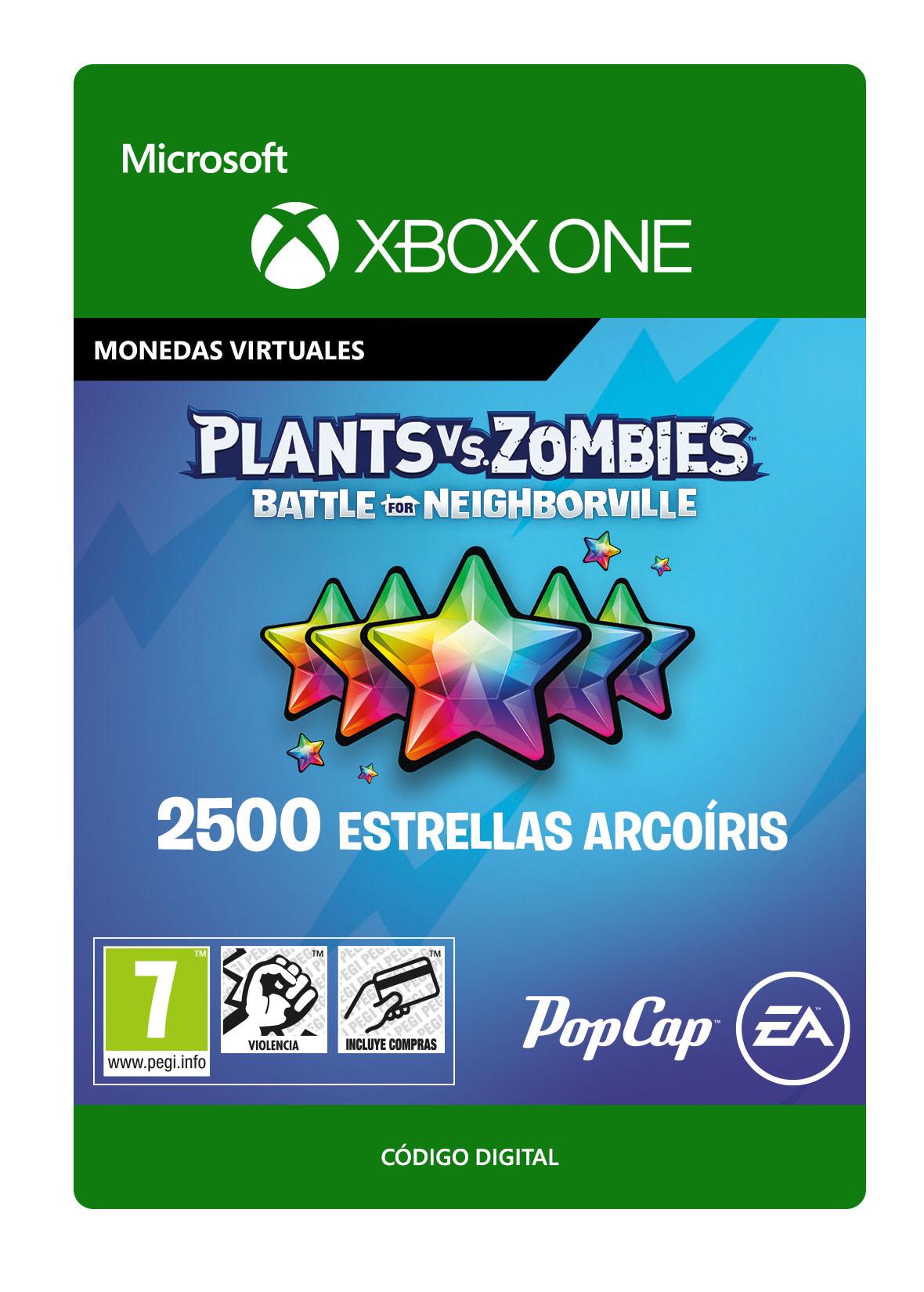 2500 ESTRELLAS ARCOÍRIS PLANTS VS. ZOMBIES BATTLE FOR NEIGHBORVILLE
