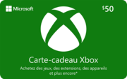 Carte Xbox $50 - CA