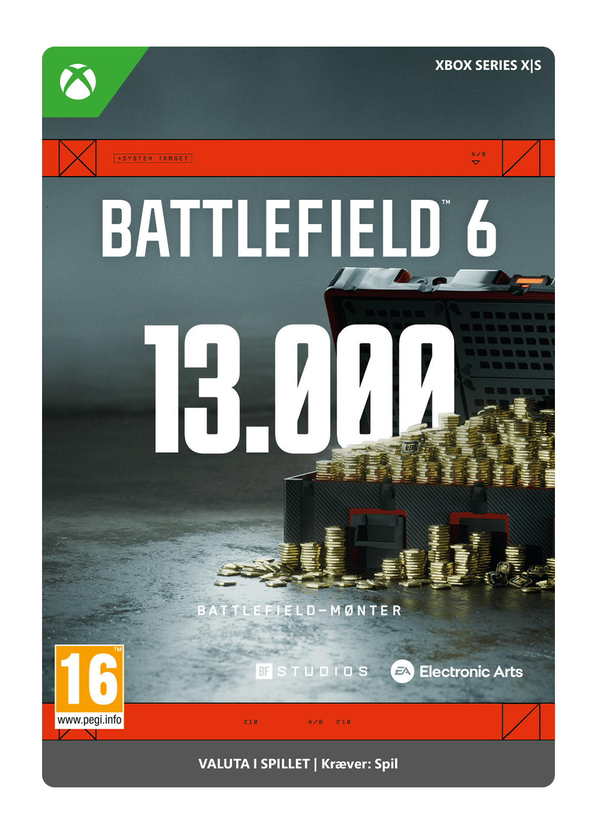 BATTLEFIELD 6 13.000 BATTLEFIELD-MØNTER