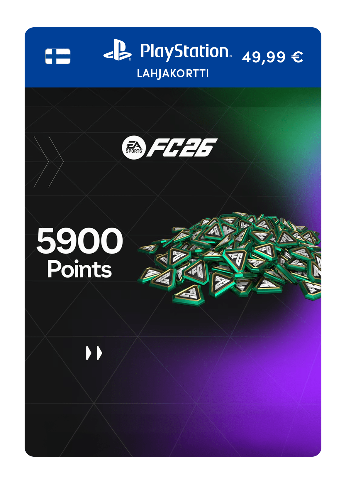 5 900 EA FC 26 -pistettä (PSN-lahjakortti)