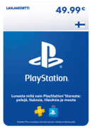 PlayStation Store lahjakortti 49.99€ - FI