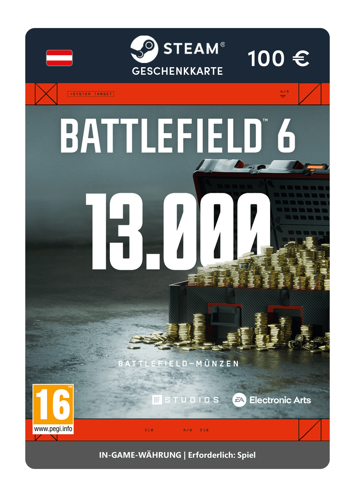 Buy 13,000 Battlefield Coins (Steam Gift Card) | Startselect.com