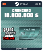 Megalodon Shark Card GTA Online (Steam-gavekort) - DK