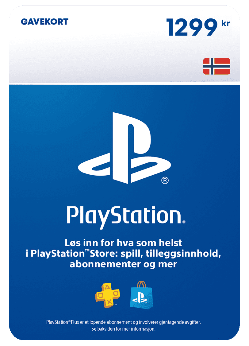 PlayStation Store Kort 1299 NOK