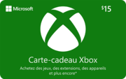 Carte Xbox $15