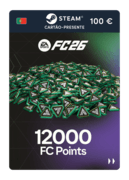 12000 pontos EA FC 26 (cartão-presente Steam) - PT