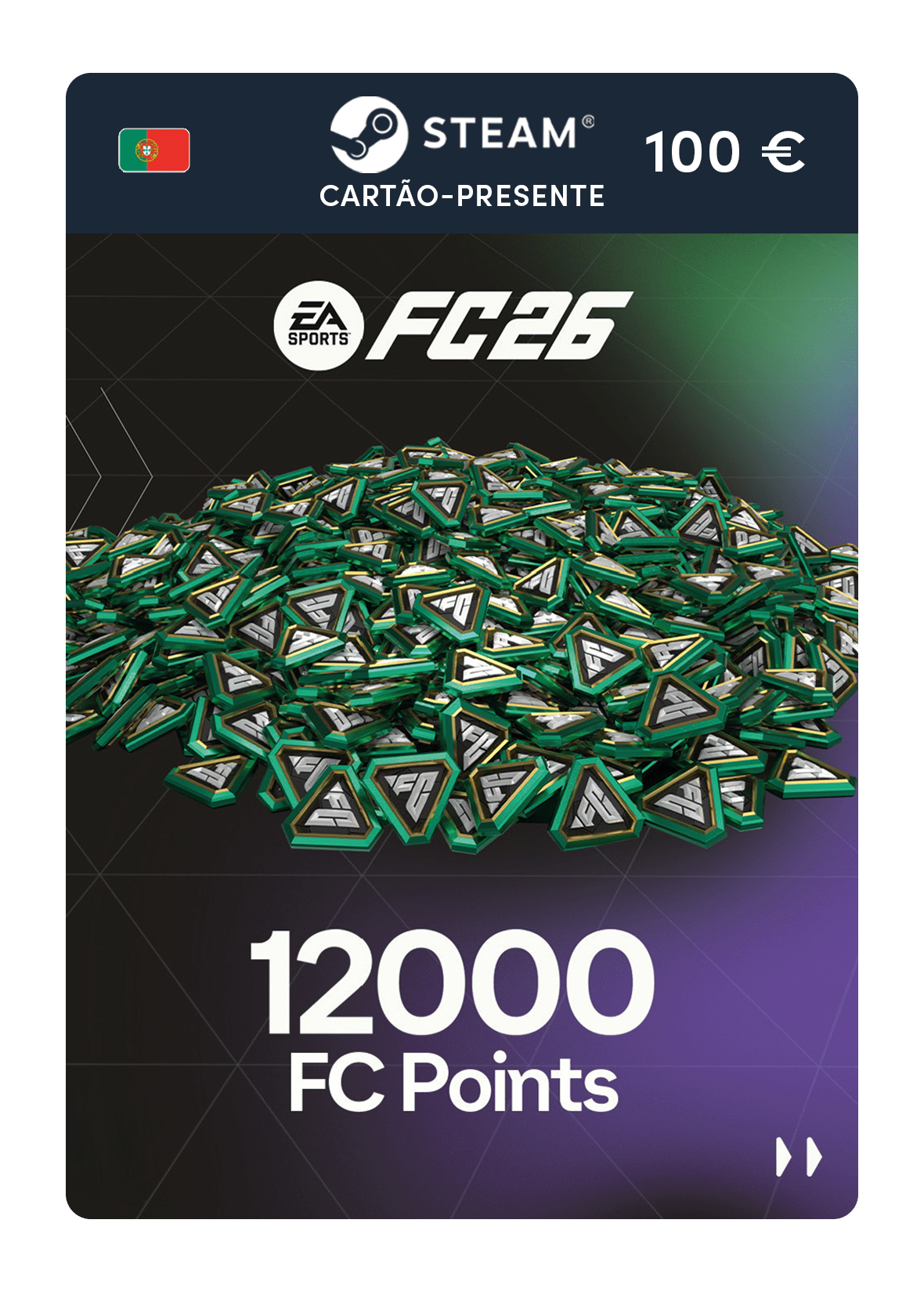 12000 pontos EA FC 26 (cartão-presente Steam)