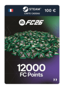 12.000 points EA FC 26 (Carte cadeau Steam) - FR