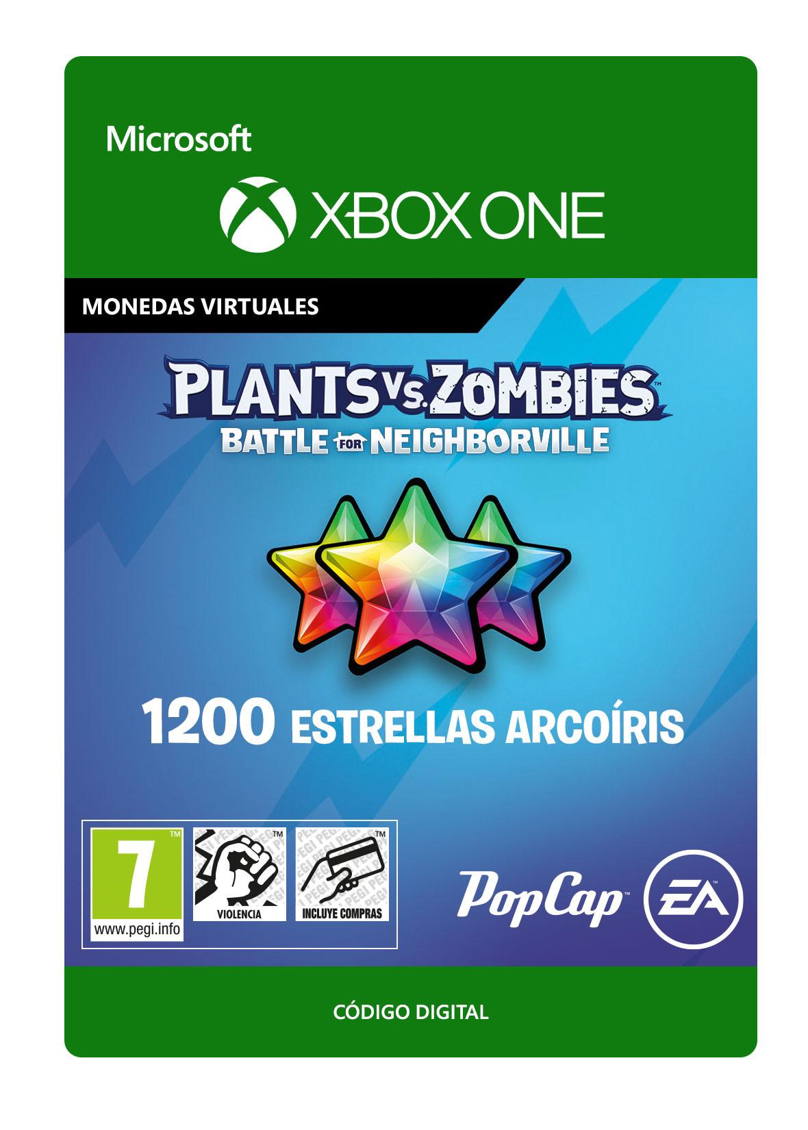 1200 ESTRELLAS ARCOÍRIS PLANTS VS. ZOMBIES BATTLE FOR NEIGHBORVILLE